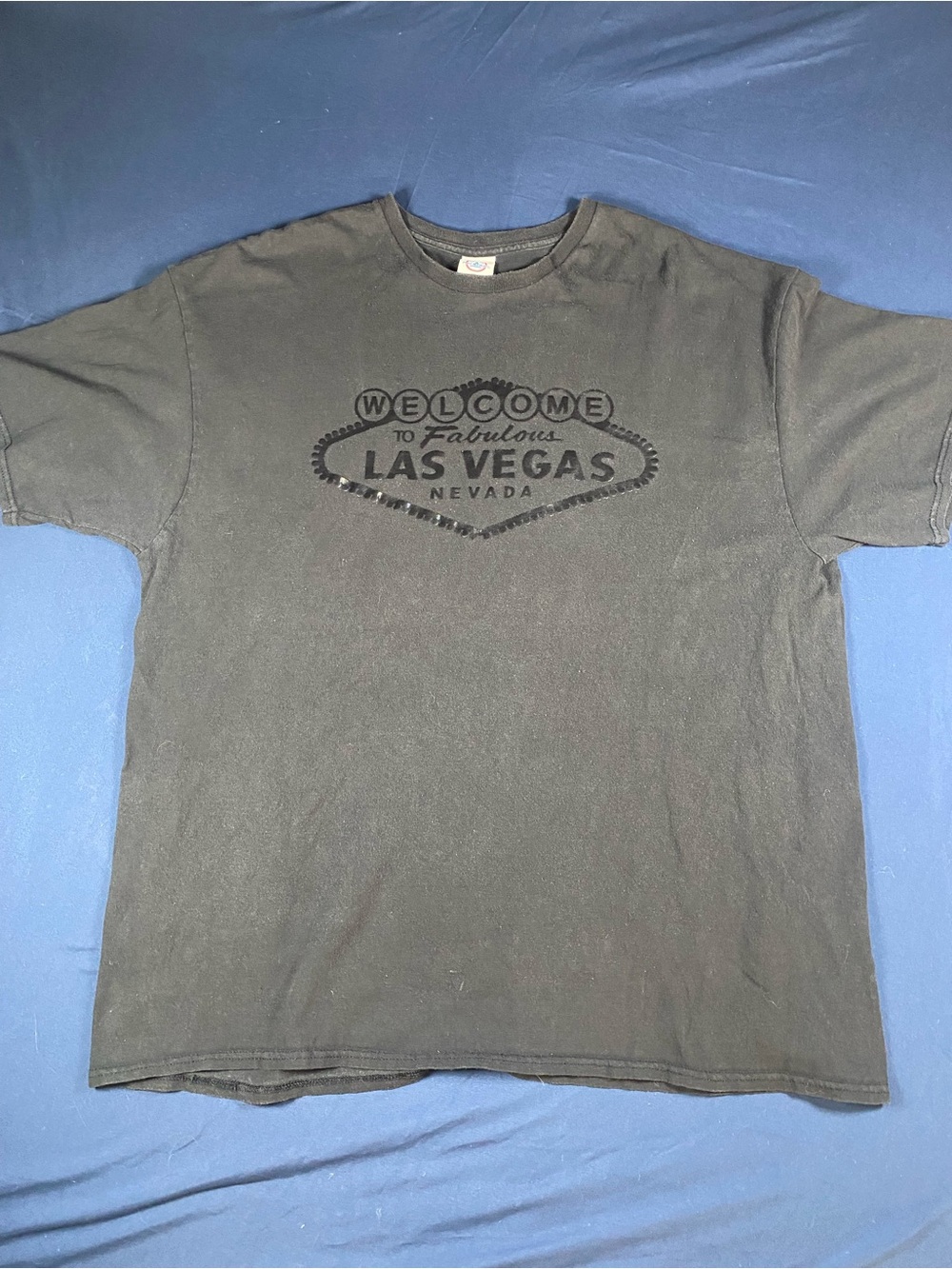 90’s Delta Heavy Weight Cotton Black Las Vegas Graphic Short Sleeve Tee